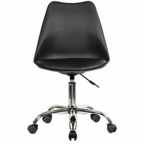 Кресло стул BRABIX "Eames MG-310 CH", хром, пластик черный, экокожа черная, 532925 в Нефтекамске - neftekamsk.mebel24.online | фото 1