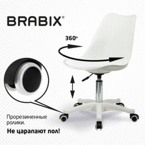 Кресло стул BRABIX "Eames MG-310 PL", пластик белый, экокожа белая, 532926 в Нефтекамске - neftekamsk.mebel24.online | фото 5