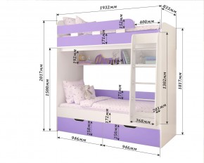 Кровать 2-х ярусная Юниор 5 в Нефтекамске - neftekamsk.mebel24.online | фото 2