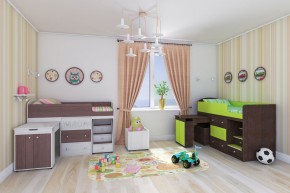 Кровать-чердак Малыш (большой) 800*1800 в Нефтекамске - neftekamsk.mebel24.online | фото 34