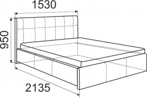 Кровать Лаура с латами Nice White 1400x2000 в Нефтекамске - neftekamsk.mebel24.online | фото 2