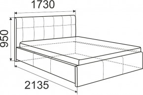 Кровать Лаура с латами Nice White 1400x2000 в Нефтекамске - neftekamsk.mebel24.online | фото 3
