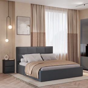 Кровать Линда КР-16 (Графит) 1600 в Нефтекамске - neftekamsk.mebel24.online | фото 2