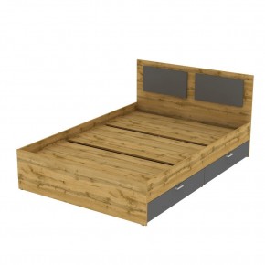 Кровать Ольга L37 (1200) 4 ящика (ДВ-Графит) в Нефтекамске - neftekamsk.mebel24.online | фото