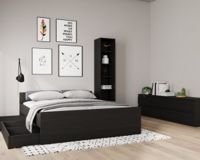 Кровать ОРИОН двухспальная с ортопедическим основанием 160х200, цвет Дуб Венге в Нефтекамске - neftekamsk.mebel24.online | фото 3