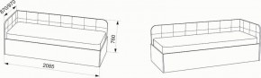Кровать Зарина угловая Newtone light beige угол левый в Нефтекамске - neftekamsk.mebel24.online | фото 4