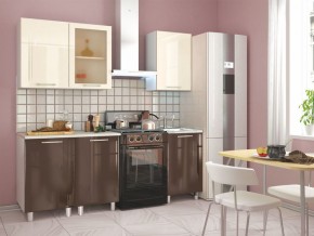 Кухня Танго модульная шоколад-ваниль в Нефтекамске - neftekamsk.mebel24.online | фото 2