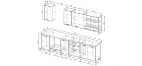 Кухонный гарнитур Каппучино 2800 (Стол. 38мм) в Нефтекамске - neftekamsk.mebel24.online | фото 2