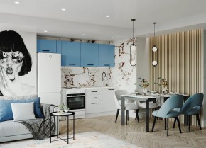 Кухонный гарнитур Капри 2550 (Стол. 38мм) в Нефтекамске - neftekamsk.mebel24.online | фото