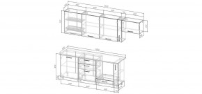 Кухонный гарнитур Капри 2550 (Стол. 38мм) в Нефтекамске - neftekamsk.mebel24.online | фото 2