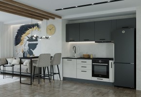 Кухонный гарнитур Лофт 2550 (Стол. 38мм) в Нефтекамске - neftekamsk.mebel24.online | фото