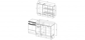 Кухонный гарнитур Меренга  1200 (Стол. 26мм) в Нефтекамске - neftekamsk.mebel24.online | фото 2