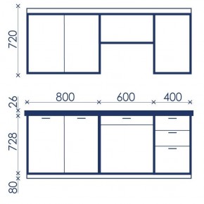 Кухонный гарнитур Ольвия-6 (1.8м) в Нефтекамске - neftekamsk.mebel24.online | фото 4