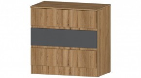 ЛЕНОРА Комод 3 ящика (графит) в Нефтекамске - neftekamsk.mebel24.online | фото