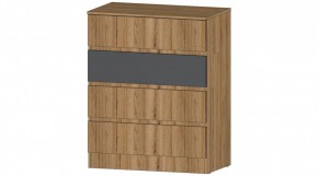 ЛЕНОРА Комод 4 ящика (графит) в Нефтекамске - neftekamsk.mebel24.online | фото