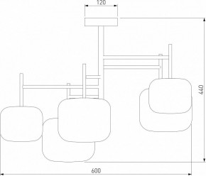 Люстра на штанге Eurosvet Jar 70128/5 золото в Нефтекамске - neftekamsk.mebel24.online | фото 3