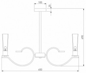 Люстра на штанге Eurosvet Rosher 60141/6 хром в Нефтекамске - neftekamsk.mebel24.online | фото 2