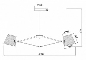 Люстра на штанге Freya Gino FR5108PL-08CH в Нефтекамске - neftekamsk.mebel24.online | фото 3