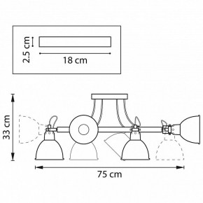 Люстра на штанге Lightstar Acrobata 761060 в Нефтекамске - neftekamsk.mebel24.online | фото 2