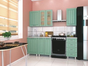 Модульная кухня Луксор клен бирюза в Нефтекамске - neftekamsk.mebel24.online | фото 1