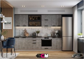 Модульная кухня Пасаденна ателье светлое в Нефтекамске - neftekamsk.mebel24.online | фото 1