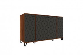 Модульная Спальня Римини (МДФ графит софт) в Нефтекамске - neftekamsk.mebel24.online | фото 2