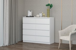 МС "Хилтон" Комод №3 1200 (8 ящ.) белый текстурный в Нефтекамске - neftekamsk.mebel24.online | фото