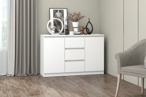 МС "Хилтон" Комод №4 1200 (белый текстурный) в Нефтекамске - neftekamsk.mebel24.online | фото