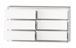МС "Хилтон" Комод №5 1400 (6 ящ.) белый текстурный в Нефтекамске - neftekamsk.mebel24.online | фото 3