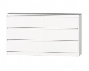 МС "Хилтон" Комод №5 1400 (6 ящ.) Белый текстурный в Нефтекамске - neftekamsk.mebel24.online | фото