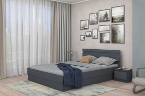 МС "Хилтон" Кровать 1,6 (графит) в Нефтекамске - neftekamsk.mebel24.online | фото