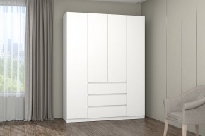 МС "Хилтон" Шкаф №1 1600 (Белый текстурный) в Нефтекамске - neftekamsk.mebel24.online | фото