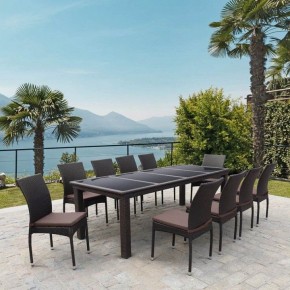 Набор уличный T438/Y380A-W53 Brown 10PCS в Нефтекамске - neftekamsk.mebel24.online | фото 2
