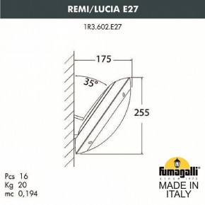 Накладной светильник Fumagalli Lucia 1R3.602.000.LYE27 в Нефтекамске - neftekamsk.mebel24.online | фото 2