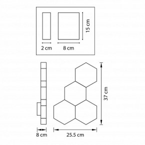 Накладной светильник Lightstar Favo 750641 в Нефтекамске - neftekamsk.mebel24.online | фото 2