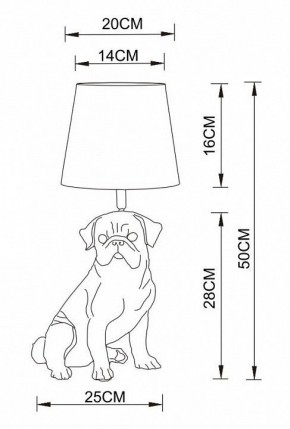 Настольная лампа декоративная Arte Lamp Bobby A1512LT-1WH в Нефтекамске - neftekamsk.mebel24.online | фото 2
