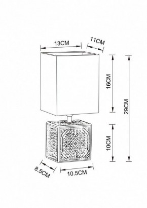 Настольная лампа декоративная Arte Lamp Fiori A4429LT-1BA в Нефтекамске - neftekamsk.mebel24.online | фото 3