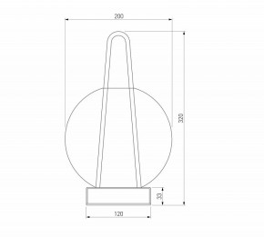 Настольная лампа декоративная Eurosvet Frasco 80507/1 синий в Нефтекамске - neftekamsk.mebel24.online | фото 2