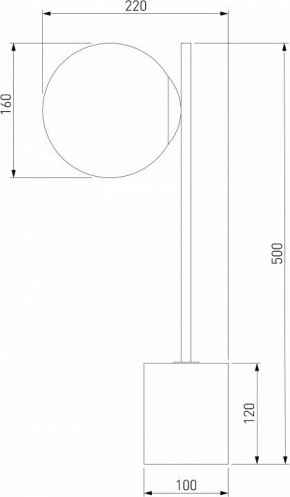 Настольная лампа декоративная Eurosvet Marbella 01157/1 черный в Нефтекамске - neftekamsk.mebel24.online | фото 3