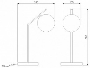 Настольная лампа декоративная Eurosvet Shape 01213/1 хром в Нефтекамске - neftekamsk.mebel24.online | фото 3