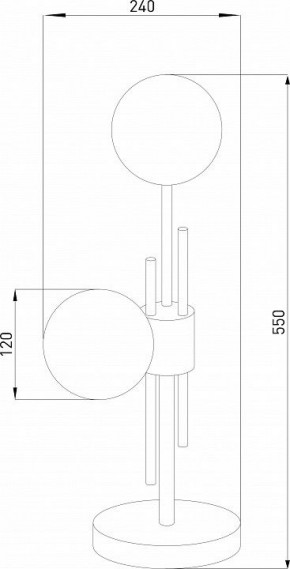 Настольная лампа декоративная Eurosvet Volver 01383/2 латунь в Нефтекамске - neftekamsk.mebel24.online | фото 4