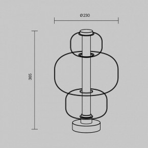 Настольная лампа декоративная Maytoni Atmos MOD364TL-L15B3K в Нефтекамске - neftekamsk.mebel24.online | фото 5