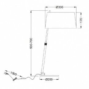 Настольная лампа декоративная Maytoni Bergamo MOD613TL-01B в Нефтекамске - neftekamsk.mebel24.online | фото 9