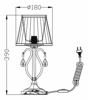 Настольная лампа декоративная Maytoni Brionia ARM172-01-G в Нефтекамске - neftekamsk.mebel24.online | фото 2