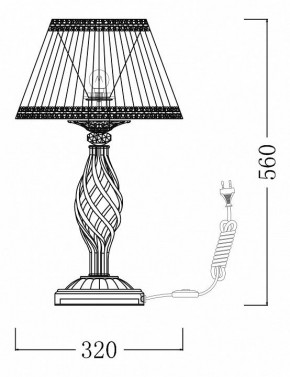 Настольная лампа декоративная Maytoni Grace ARM247-00-G в Нефтекамске - neftekamsk.mebel24.online | фото 7