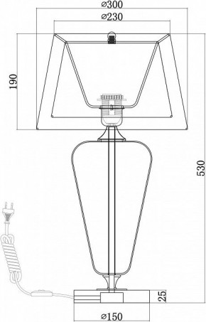 Настольная лампа декоративная Maytoni Verre Z005TL-01CH в Нефтекамске - neftekamsk.mebel24.online | фото 4
