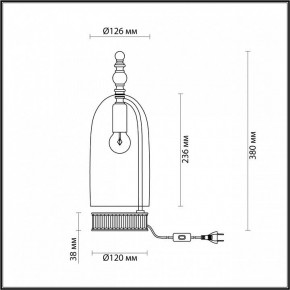 Настольная лампа декоративная Odeon Light Bell 4892/1T в Нефтекамске - neftekamsk.mebel24.online | фото 6