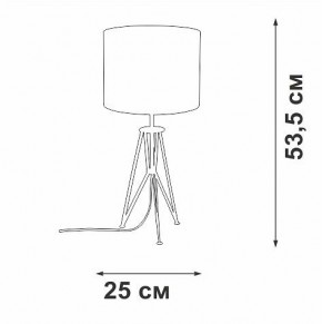 Настольная лампа декоративная Vitaluce V2834 V2834-1/1L в Нефтекамске - neftekamsk.mebel24.online | фото 2