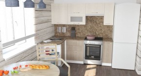ОЛЬГА Кухонный гарнитур Прайм 2 (1300*2100 мм) в Нефтекамске - neftekamsk.mebel24.online | фото