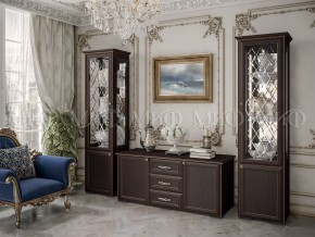 ПАРМА Гостиная Шкаф-стекло (Венге) в Нефтекамске - neftekamsk.mebel24.online | фото 3